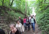 <ALT> Zwiedzanie wąwozu podczas Wyjazdu studyjnego do Sandomierza